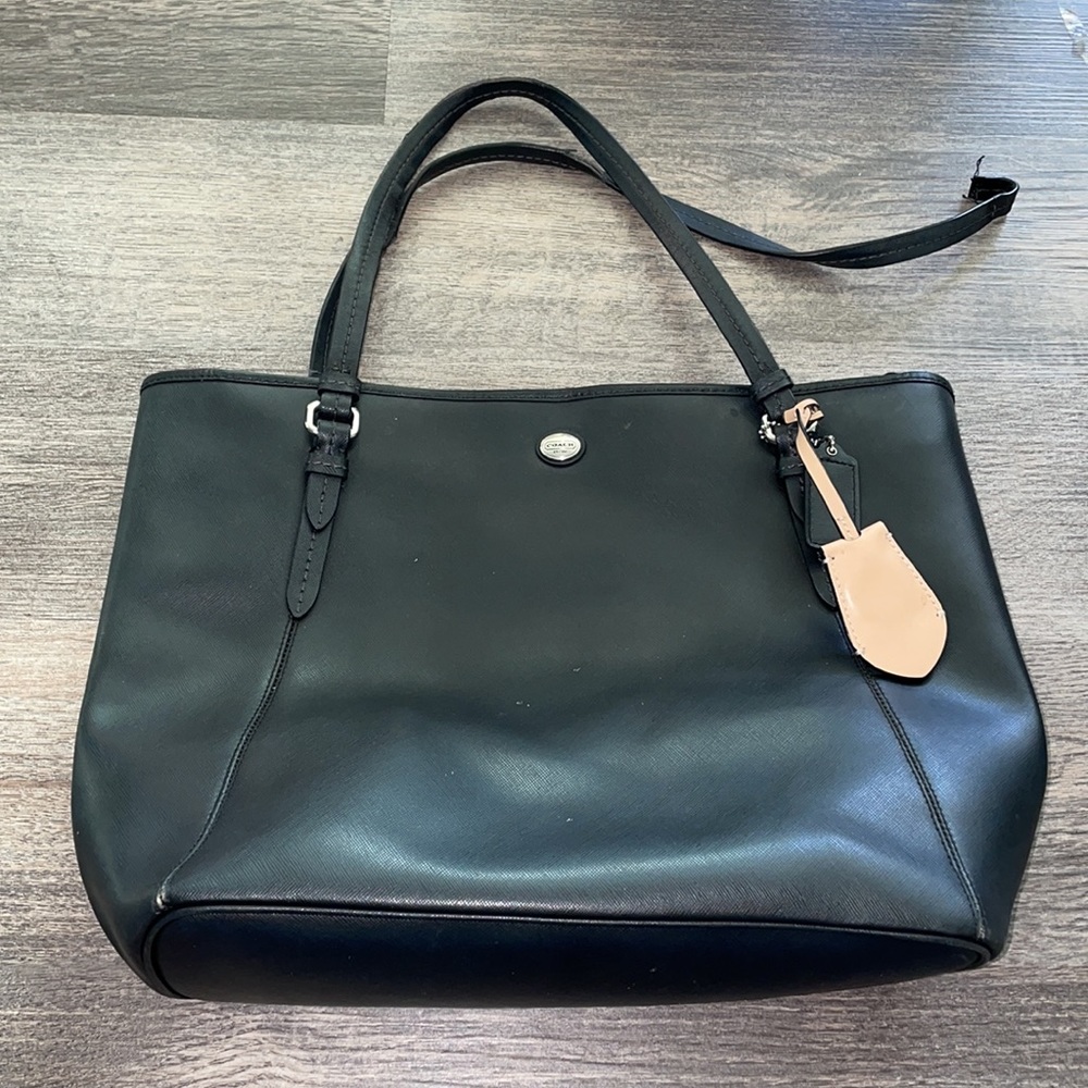 Coach | Bags | Peyton Leather Zip Top Tote Coach F27349 | Poshmark